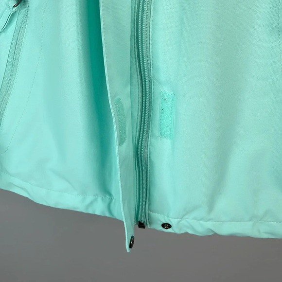 MCKINLEY Aquabase Hooded Jacket Aqua Green Water Resistant Zip Pockets Size M - Picture 11 of 16